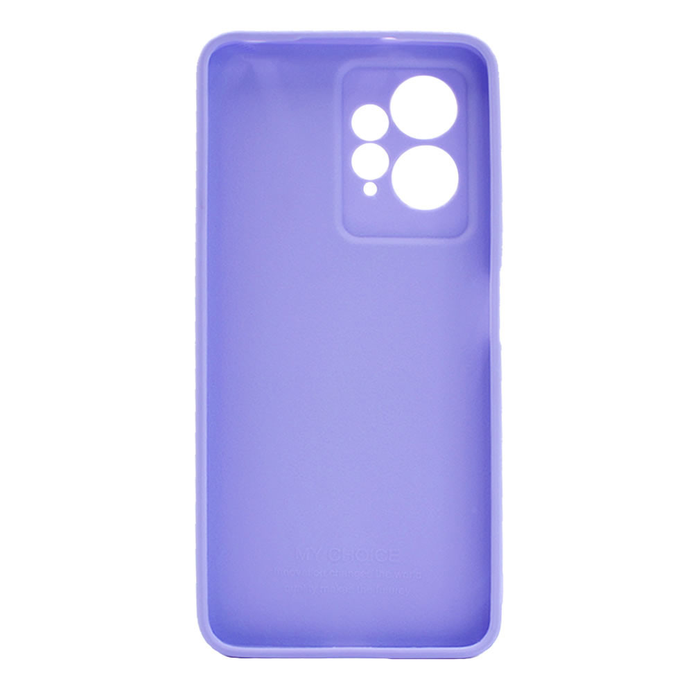 Capa Silicone Gel Xiaomi Redmi Note 12 4G Lilás Com Protetor De Câmera 3D