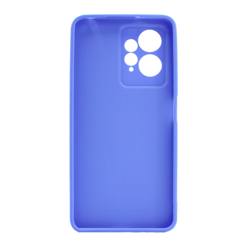 Xiaomi Redmi Note 12 4G Blue Silicone Case With 3D Camera Protector