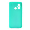Xiaomi Redmi 12C Turquoise Green Silicone Case With 3D Camera Protector
