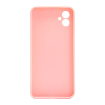 Capa Silicone Gel Samsung Galaxy A04e Rosa Com Protetor De Câmera 3d