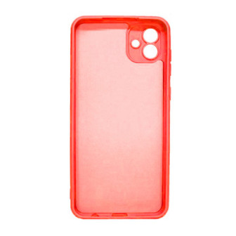 Capa Silicone Gel Samsung Galaxy A04/A045f Vermelho Com Protetor De Câmera Robusta