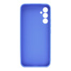 Samsung Galaxy A14 Blue Silicone Case With 3D Camera Protector