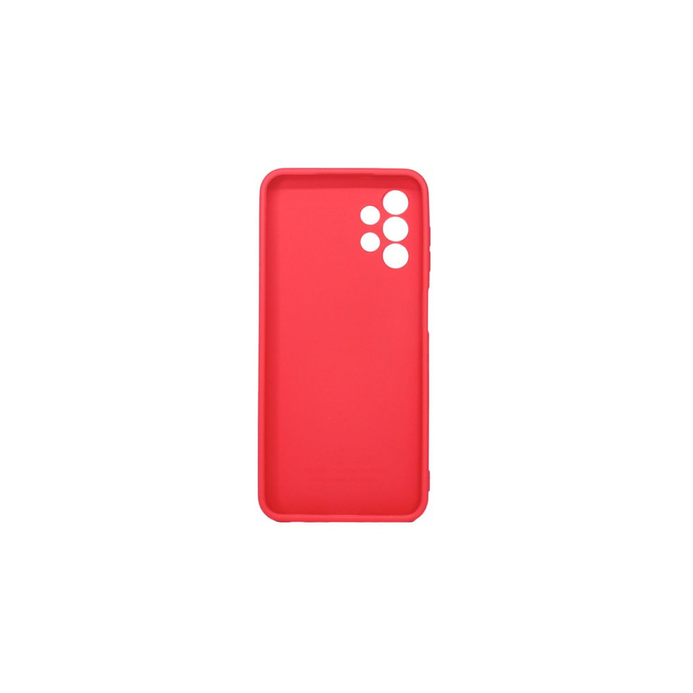 Capa Silicone Samsung Galaxy A23 Vermelho Com Protetor De Câmera 3d