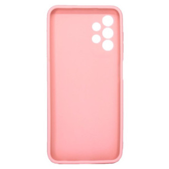 Samsung Galaxy A23 Pink Silicone Case With 3D Camera Protector