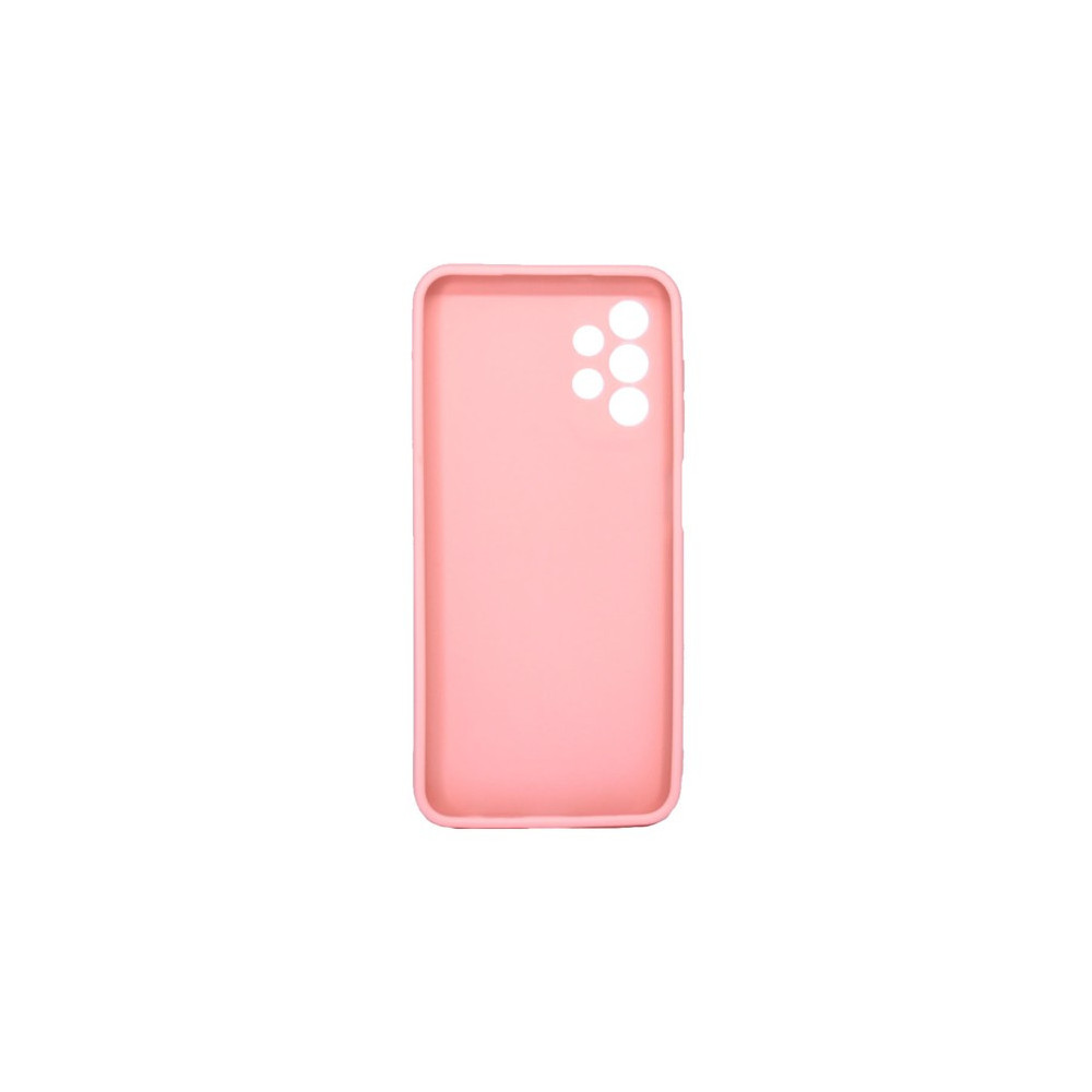Samsung Galaxy A23 Pink Silicone Case With 3D Camera Protector
