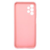 Samsung Galaxy A23 Pink Silicone Case With 3D Camera Protector