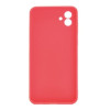 Samsung Galaxy A05 Red Silicone Case With 3D Camera Protector