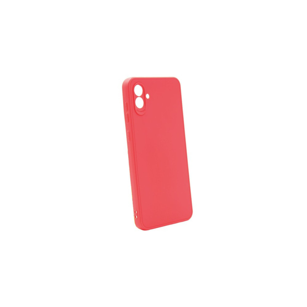 Samsung Galaxy A05 Red Silicone Case With 3D Camera Protector