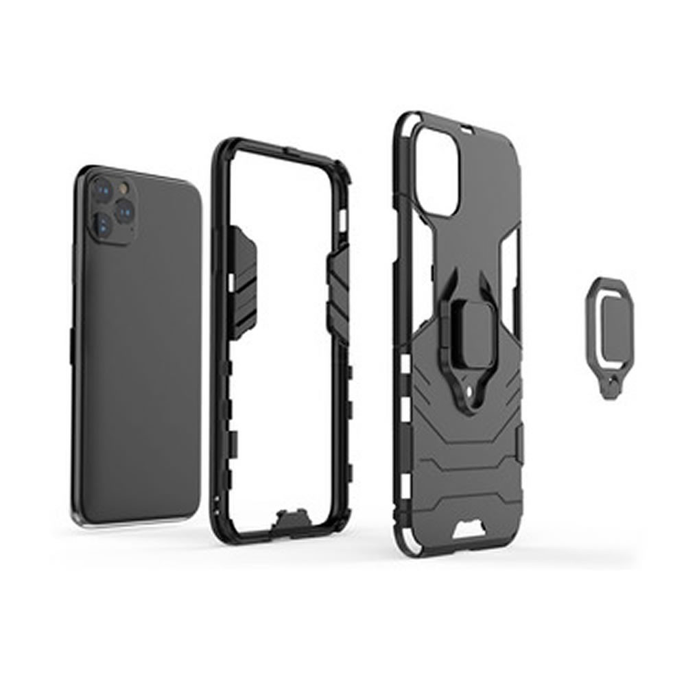 Capa Silicone Anti-Choque Armor Carbon Samsung Galaxy A13 4G Preto Ring Armor