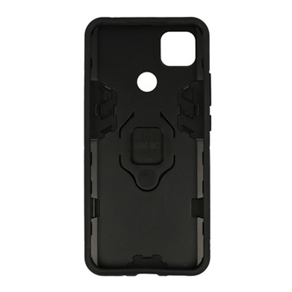 Capa Silicone Anti-Choque Armor Carbon Xiaomi Redmi 10a/9c Preto Ring Armor