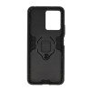 Xiaomi Redmi Note 12 4G Black Ring Armor Armor Carbon Anti-Shock Silicone Case