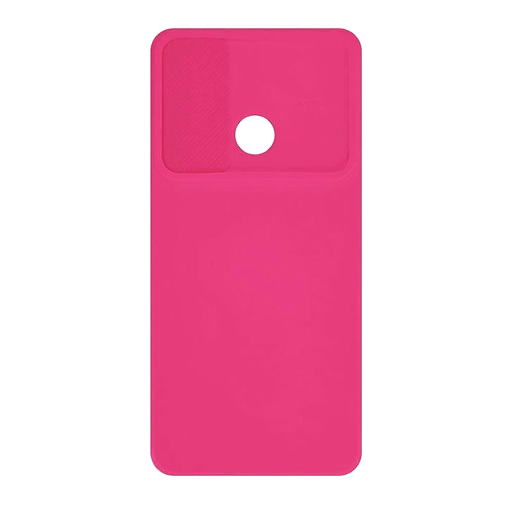Xiaomi Redmi 12C Pink With Camera Protector And Sliding Window Silicone Gel Case