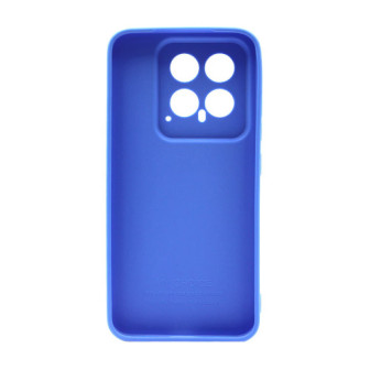 Xiaomi 14 Blue With 3D Camera Protector Silicone Gel Case