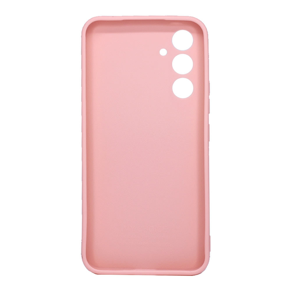 Samsung Galaxy A05s Pink Silicone Gel Case With 3D Camera Protector