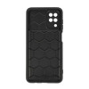 Samsung Galaxy A12 Black Silicone Case With Camera Protector