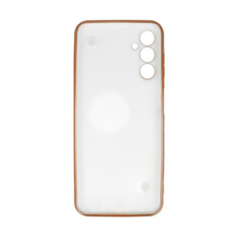 Samsung Galaxy A14 4G/5G White Silicone Gel Case With Camera Protector And Chain Design 3