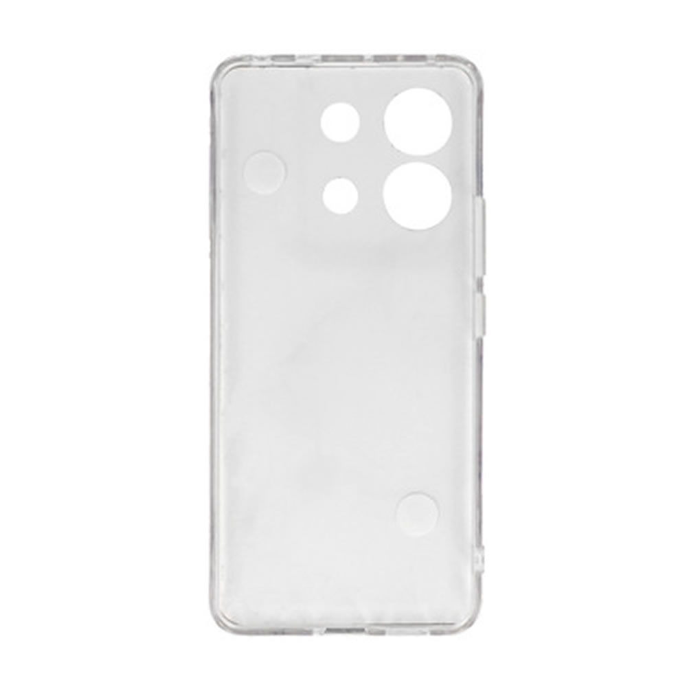Capa Silicone Tpu Xiaomi Redmi Note 13 Pro 5G Branco Com Protetor De Câmera E Corrente Design 6