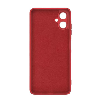 Samsung Galaxy A06 Red Silicone Case With Camera Protector