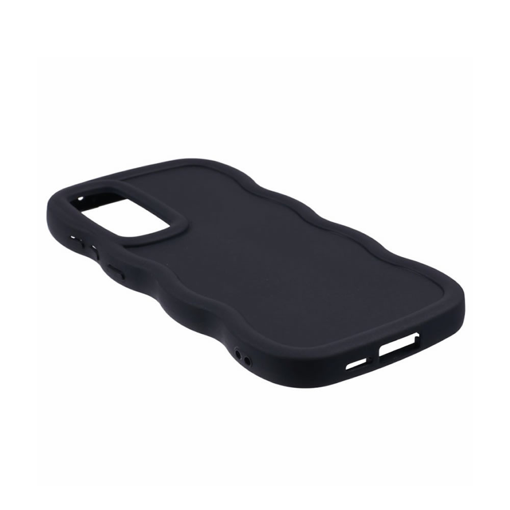 Samsung Galaxy A16 Black Wavy Silicone Gel Case