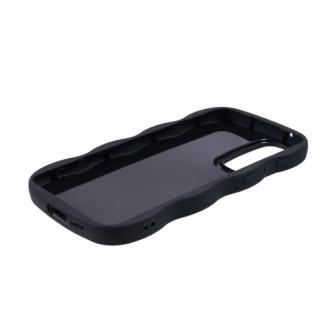 Samsung Galaxy A16 Black Wavy Silicone Gel Case