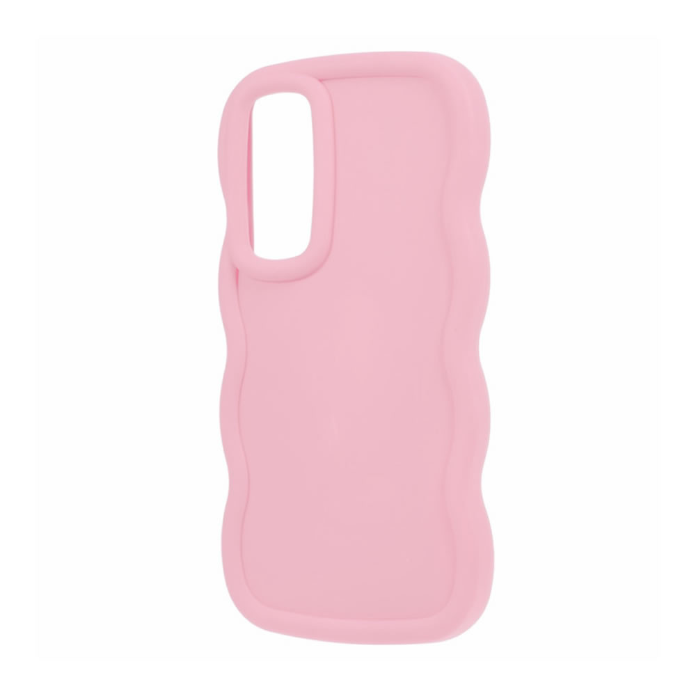 Samsung Galaxy A16 Pink Wavy Silicone Gel Case