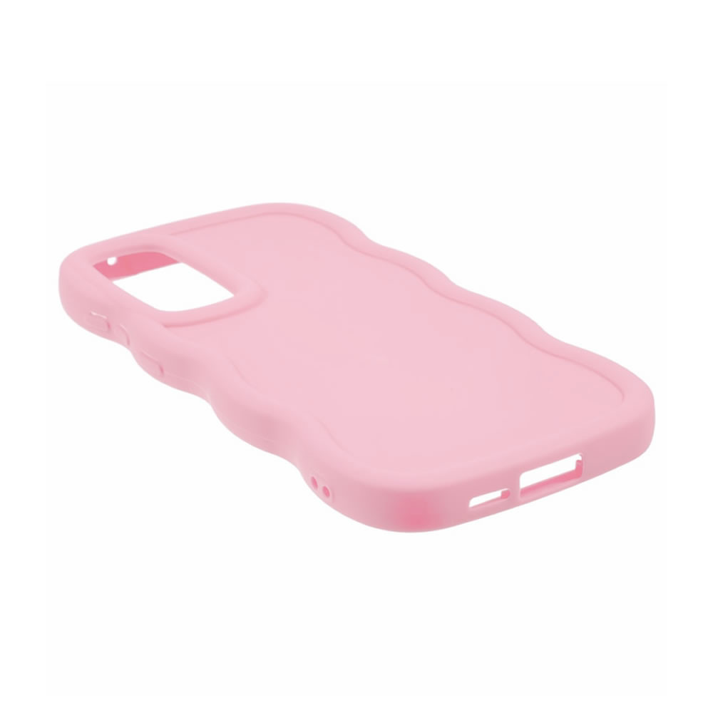 Samsung Galaxy A16 Pink Wavy Silicone Gel Case
