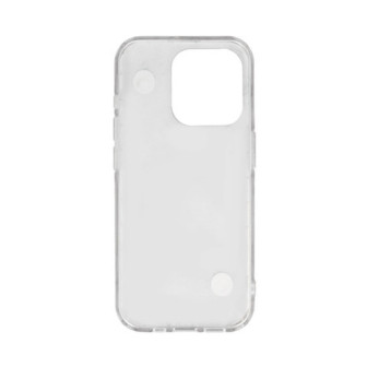 Apple Iphone 16 White Silicone TPU Case With Chain Design 6