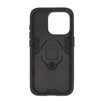 Capa Silicone Anti-Choque Armor Carbon Apple Iphone 16 Pro Preto Ring Armor
