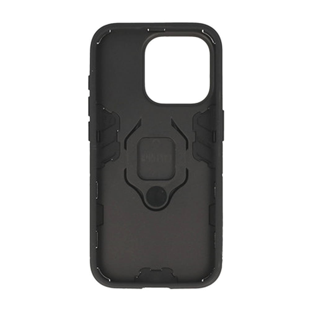 Capa Silicone Anti-Choque Armor Carbon Apple Iphone 16 Pro Preto Ring Armor