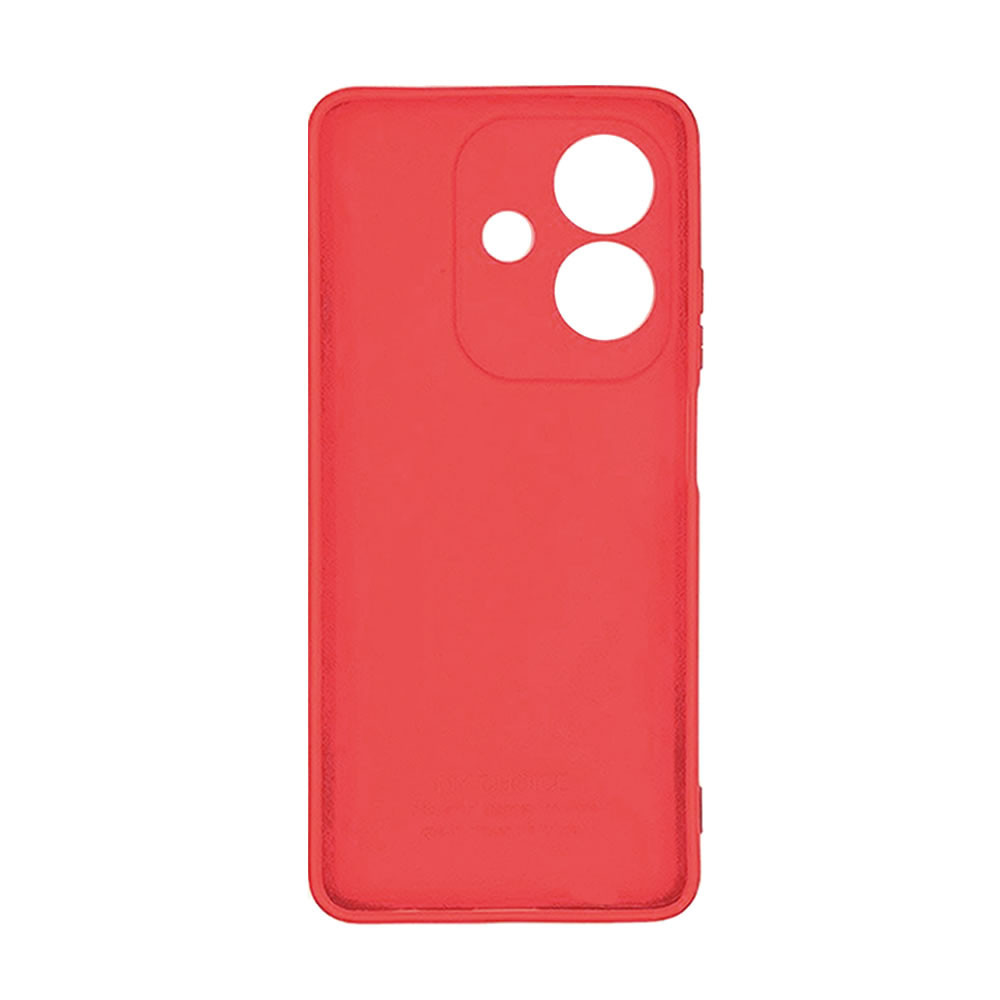 Capa Silicone Gel Oppo A40 Vermelho Com Protetor De Câmera 3D