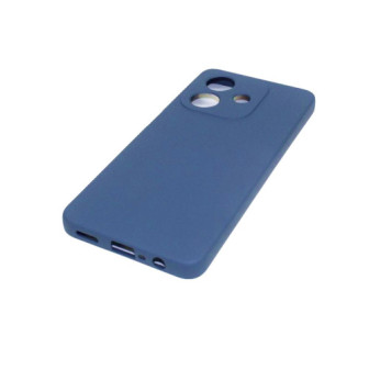 Oppo A40 Dark Blue Silicone Case With Camera Protector