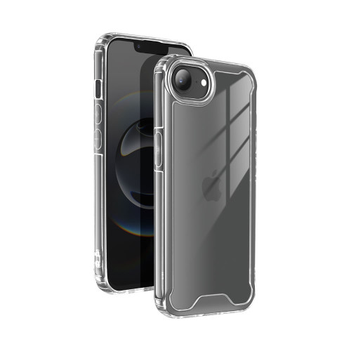 Capa silicone dura anti-choque apple iphone 16e transparente