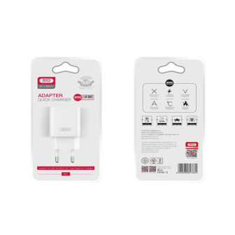 XO L99 White 2.4A USB Adapter