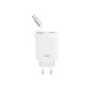 Adaptador Xo Ce31 Branco 30w 3.0a Usb/Usb-C Com Cabo Usb-C Retrátil