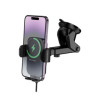 Borofone BH222 Black 15W Phone Holder With Wireless Charger For Windshield
