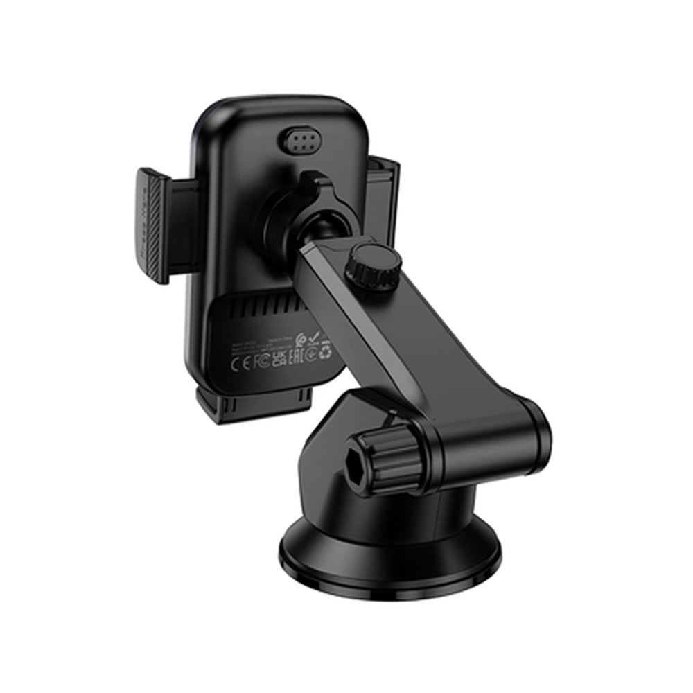 Borofone BH222 Black 15W Phone Holder With Wireless Charger For Windshield