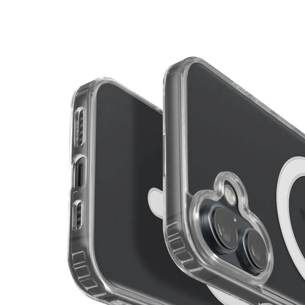 Apple Iphone 16 Plus Transparent Magsafe Hard Silicone Case