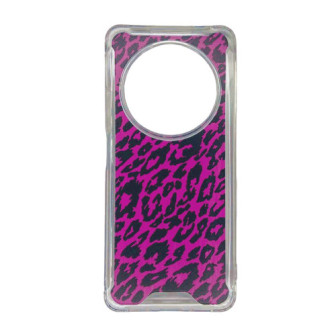 Capa Silicone Dura Anti-Choque Xiaomi Redmi 14c Rosa Leopardo