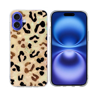 Capa Silicone Tpu Apple Iphone 16 Plus Amarelo Leopardo