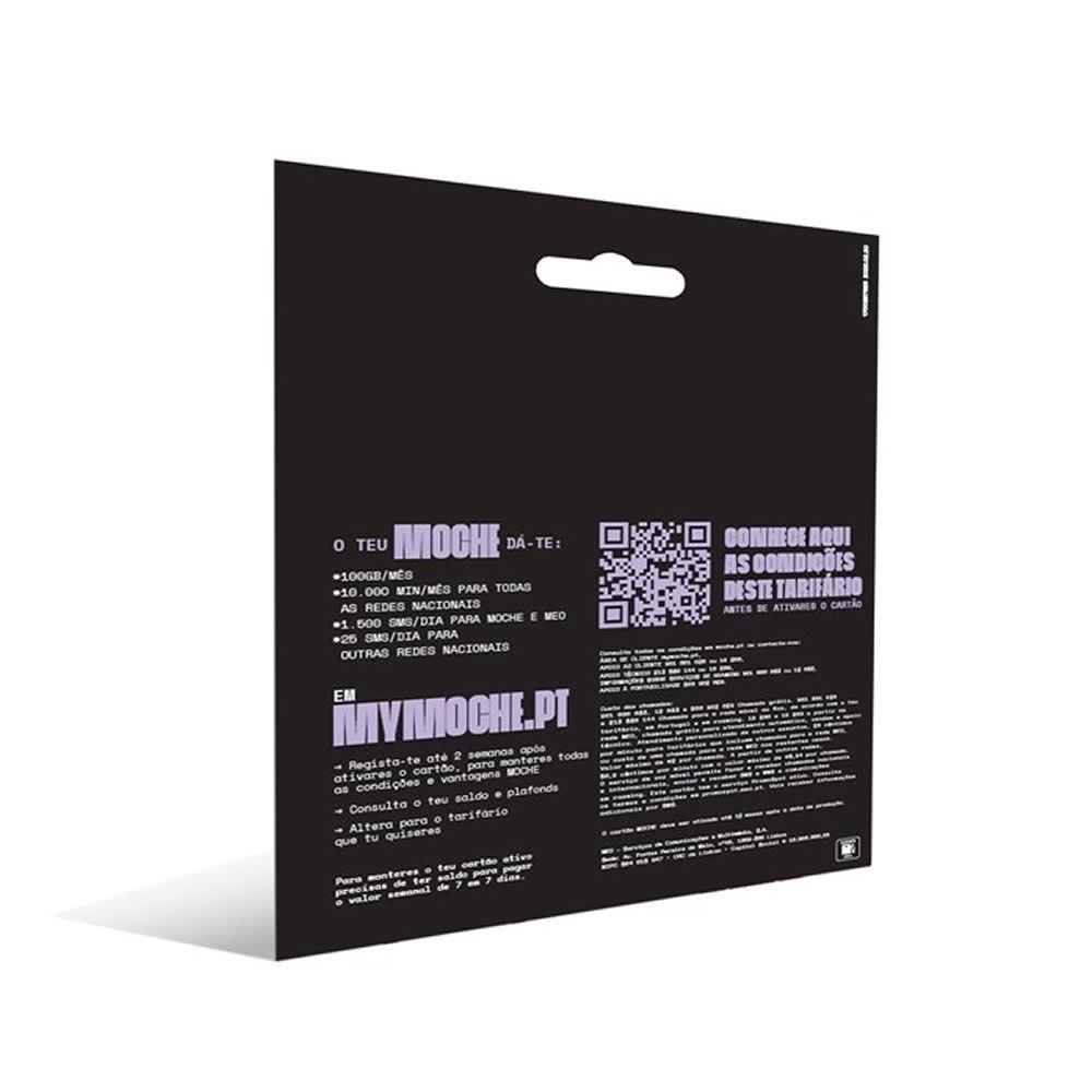 Cartão Sim Moche 100GB/10000min Por Mês 1500SMS Por Dia Com 100GB Extra
