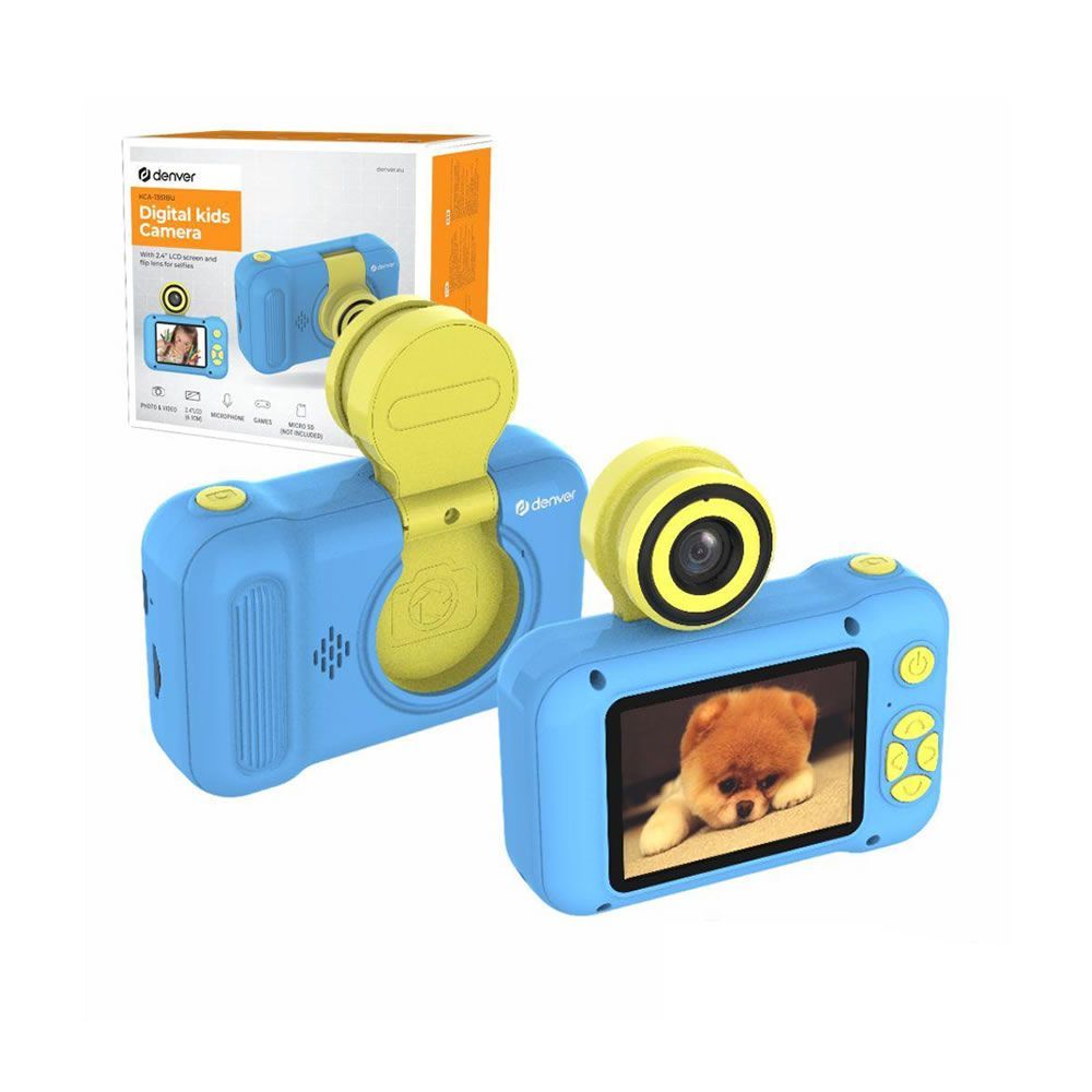 Mini Camera Denver Kca-1351bu Azul 2.4" Para Crianças