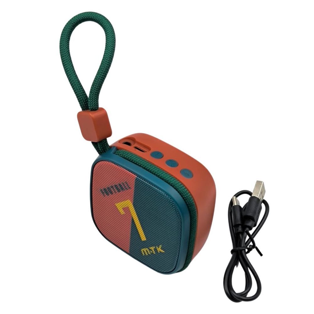 Mini Coluna Bluetooth Mtk Tf4221 Vermelho Futebol 3w 500mah