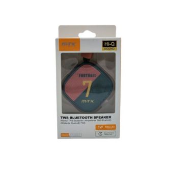Mini Coluna Bluetooth Mtk Tf4221 Vermelho Futebol 3w 500mah