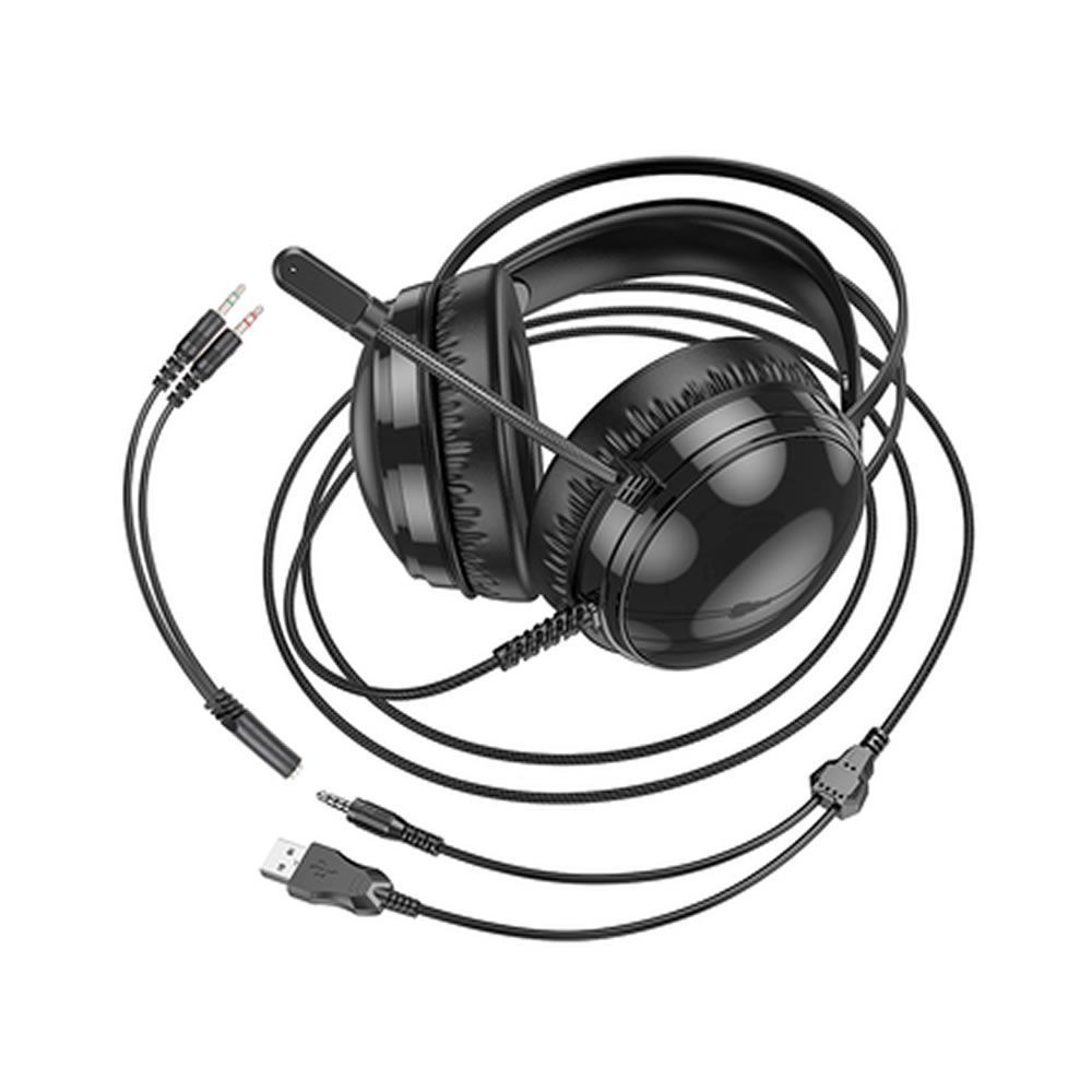 Borofone BO108 Black 3.5mm 2m Gaming Headset With Microphone