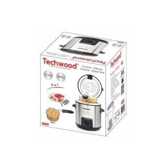 Techwood TFF-99I Silver 1L 840W Fondue/Fryer
