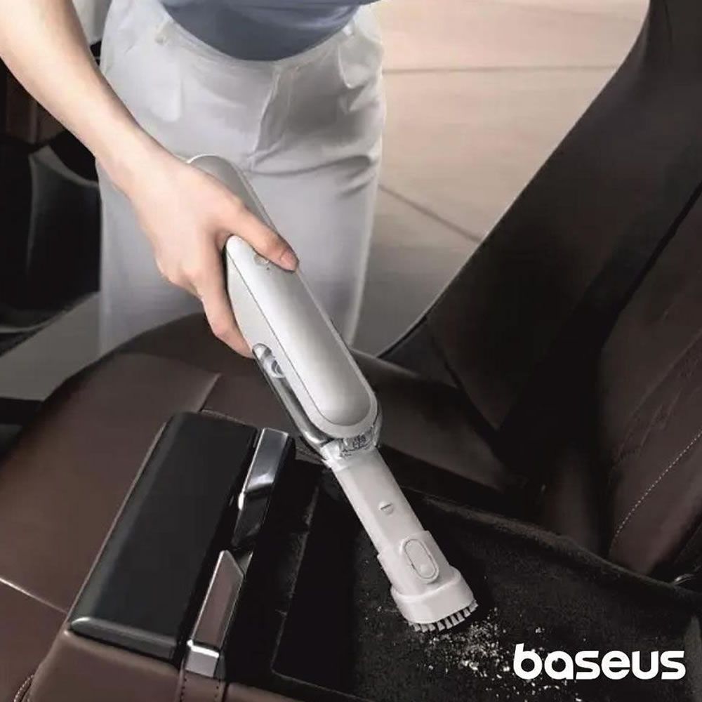 Mini Aspirador Baseus A1 Branco 30w 4000pa Para Carro