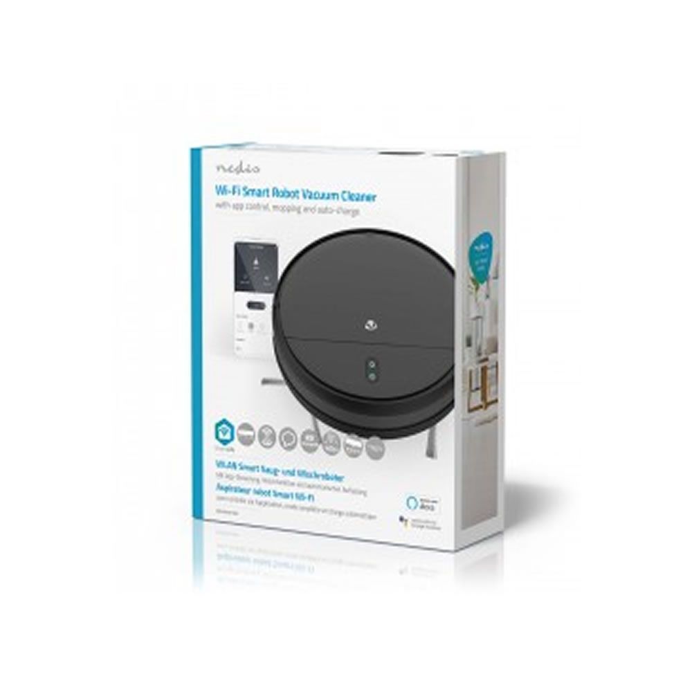 Aspirador Robô Nedis Wifivcr001cbk Preto Wifi