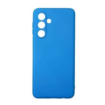 Samsung Galaxy A05s Blue Silicone Case With Camera Protector