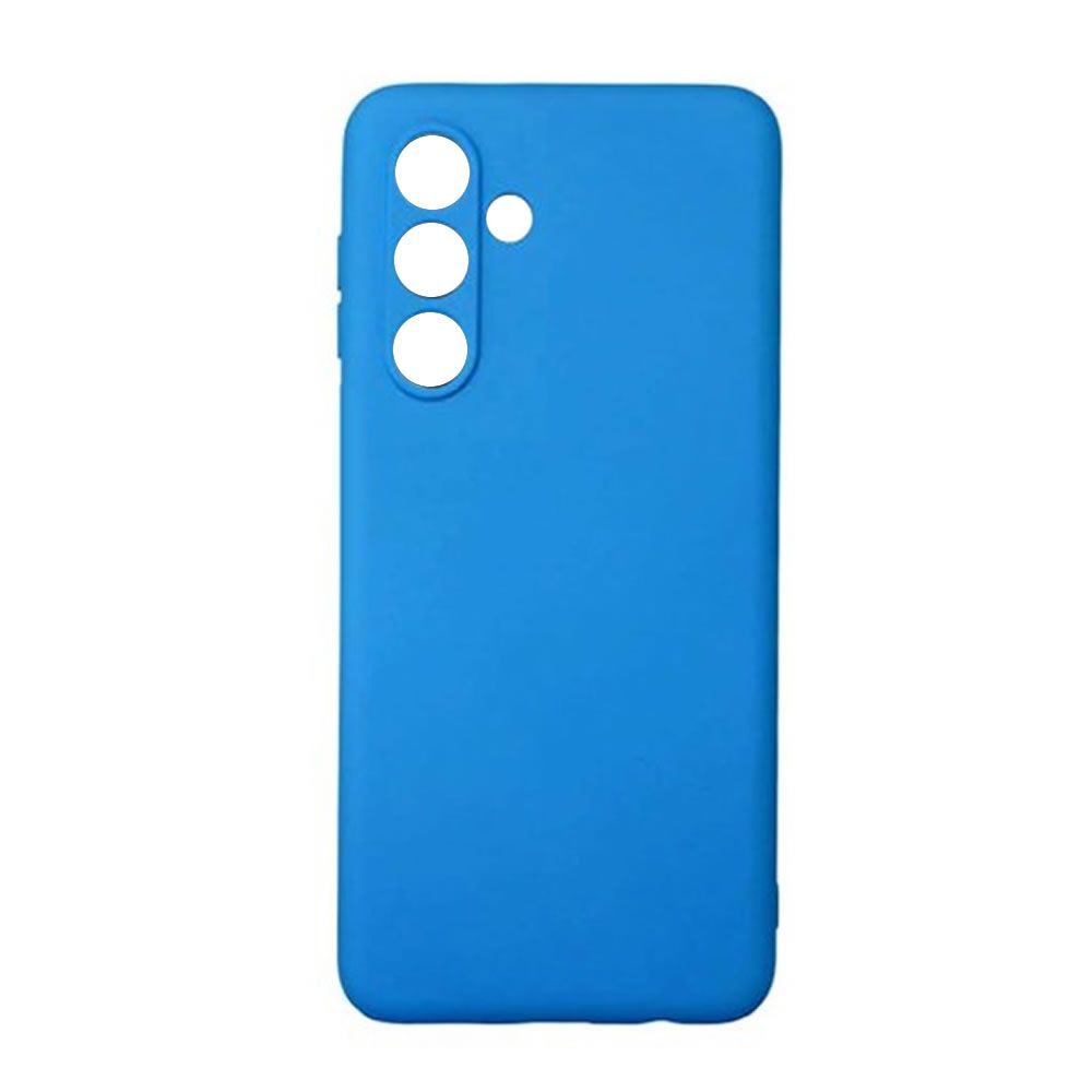Capa Silicone Samsung Galaxy A05s Azul Com Protetor De Câmera