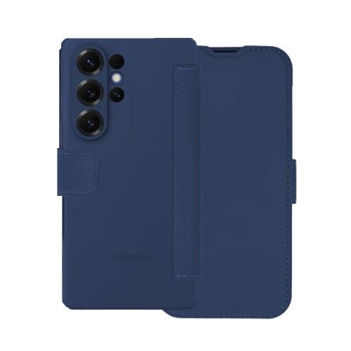 Samsung Galaxy S25 Ultra Blue Soft Flip Cover With Camera Protector